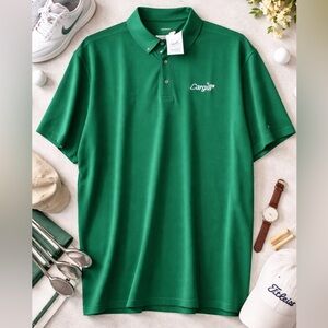 Nike Golf Dri-FIT Polo Shirt Mens 3XL Green Cargill Logo NWT Performance